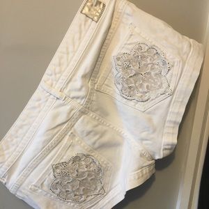 Express white shorts